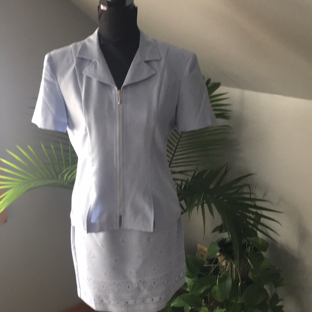 Vintage 2-piece Skirt set; DBY label, No size tag (see description)